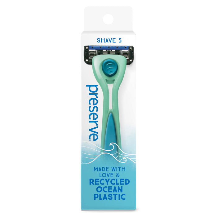 POPi Shave 5 Razor System in Recycled Paperboard Package | Handle & 1 Blade - Case of 144