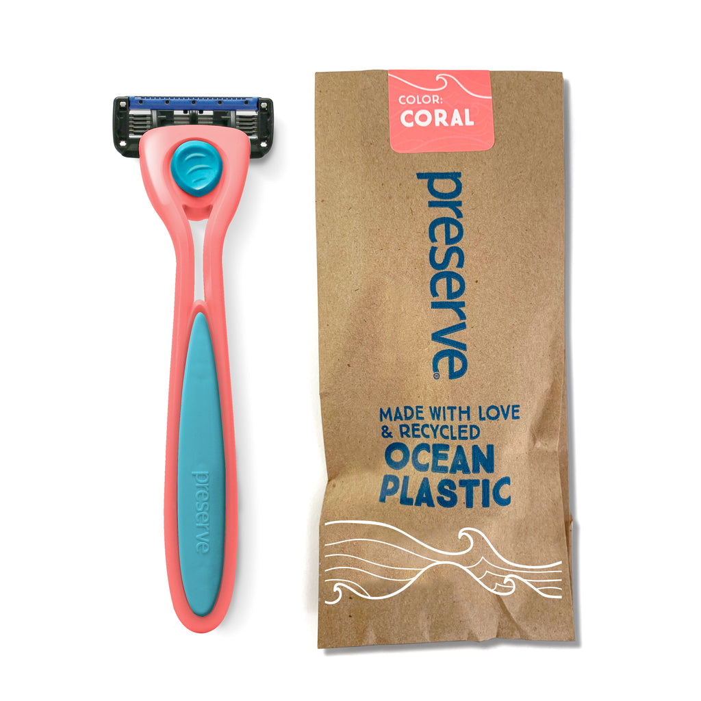POPi Shave 5 Razor System in Paper Bag Package | Handle & 1 Blade - Case of 12