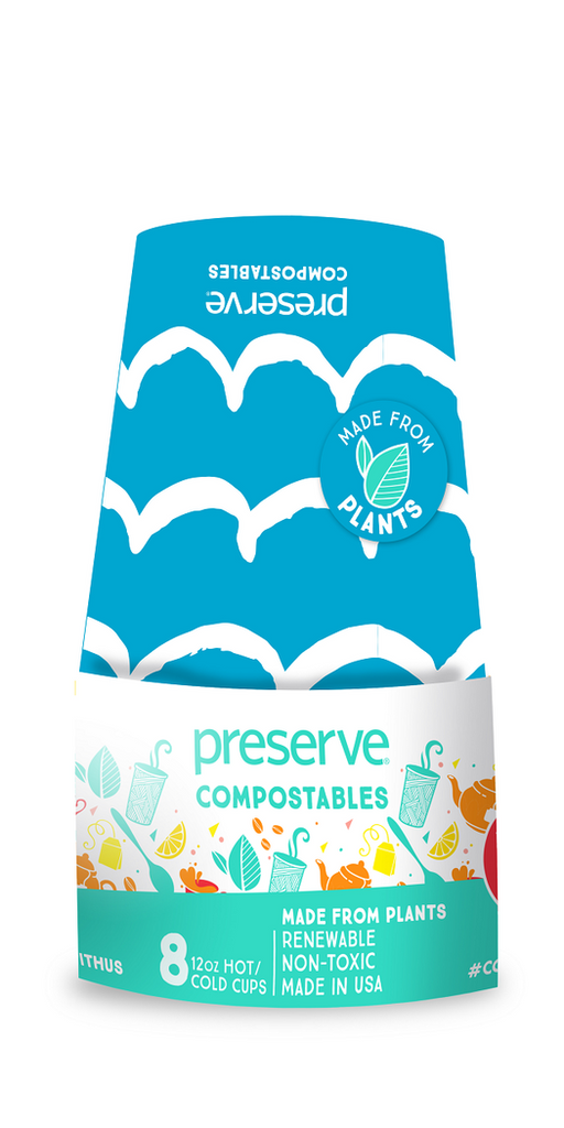 Compostable Cups - Case of 12 8-Packs
