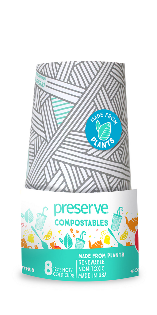 Compostable Cups - Case of 12 8-Packs