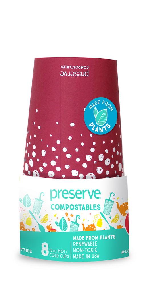 Compostable Cups - Case of 12 8-Packs
