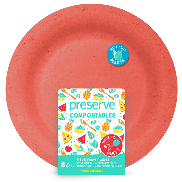 Large Compostable Plates | 8 Count - Case of 12
